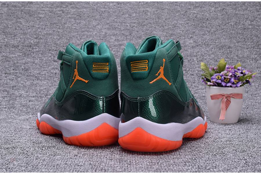 Jordan 11 miami hurricanes best sale